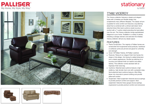 PALLISER Viceroy Leather Sofa - Image 5