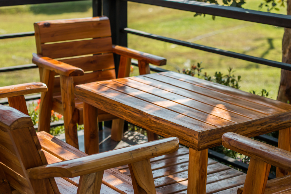 Wooden Tables and chairs for relaxing